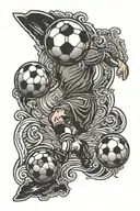Soccer tattoo design idea