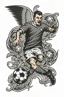 Soccer tattoo design idea