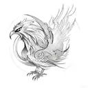 Phoenix tattoo design idea