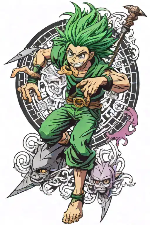 Meruem from the anime Hunter x Hunter tattoo design idea