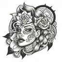 Matthew Marcellus Selena name tattoo design idea