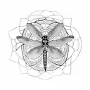 dragonfly with mandala tattoo design idea