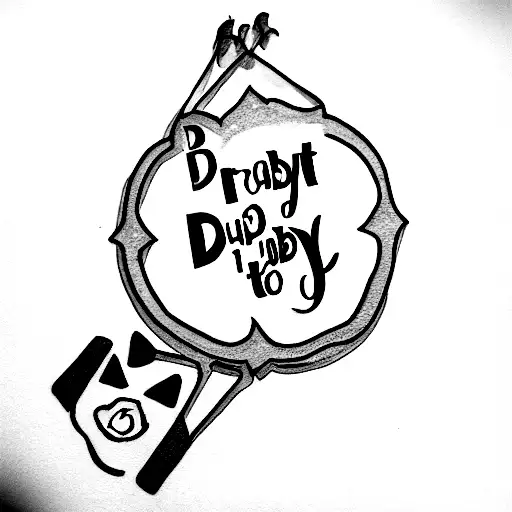 Droppin' baby off at home before my night shift You know I can't hear none of that spend the night shit That kumbaya shi tattoo design idea