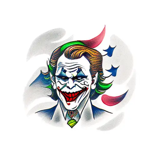 joker tattoo design idea