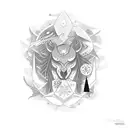 Winter Solstice tattoo design idea