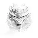 Genshin impact  tattoo design idea