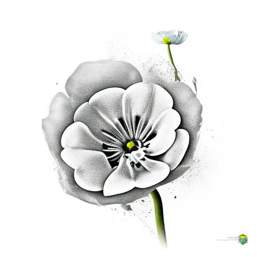 buttercup flower tattoo design idea