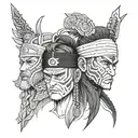 Different Shinobi Headbands: Each tattoo design idea