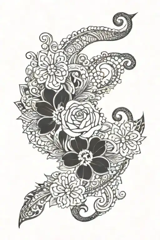 first daughter named "paisley" tattoo design idea