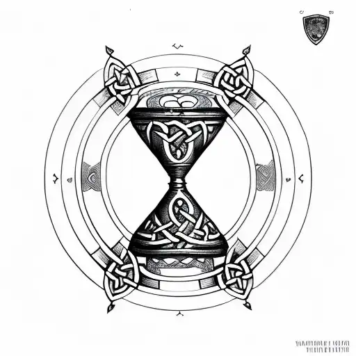 celtic Hourglass tattoo design idea