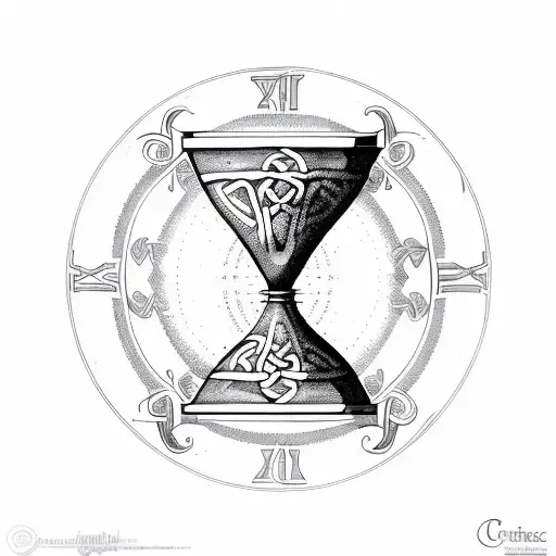 celtic Hourglass tattoo design idea