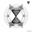 celtic Hourglass tattoo design idea