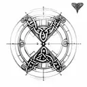 celtic Hourglass tattoo design idea