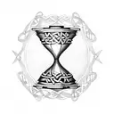 celtic Hourglass tattoo design idea