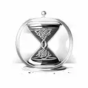 celtic Hourglass tattoo design idea
