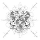 concha camino de santiago tattoo geométrico tattoo design idea