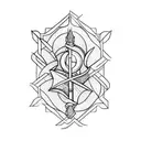 concha camino de santiago tattoo geométrico tattoo design idea