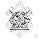 concha camino de santiago tattoo geométrico tattoo design idea