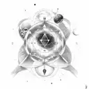 leo and virgo synbol with Arianna and Giorgia names wrapped around symbol tattoo design idea