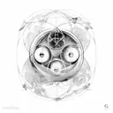 leo and virgo synbol with Arianna and Giorgia names wrapped around symbol tattoo design idea