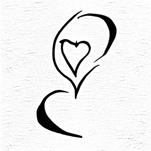 corazon con el diablo  tattoo design idea