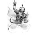 viking arm sleeve tattoo design idea