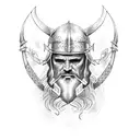 viking arm sleeve tattoo design idea