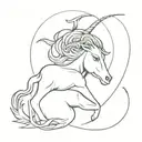 capricorn gemini tattoo design idea