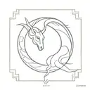 capricorn gemini tattoo design idea