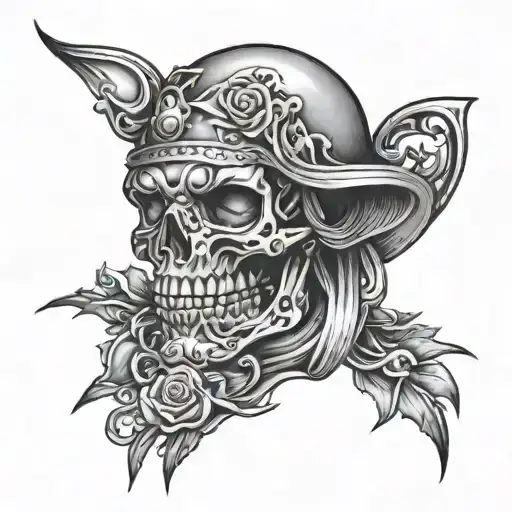 crip & blood tattoo design idea