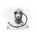 Realistic balaclava with only hoes on eyes tattoo design idea