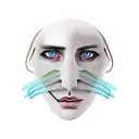 Realistic balaclava with only hoes on eyes tattoo design idea