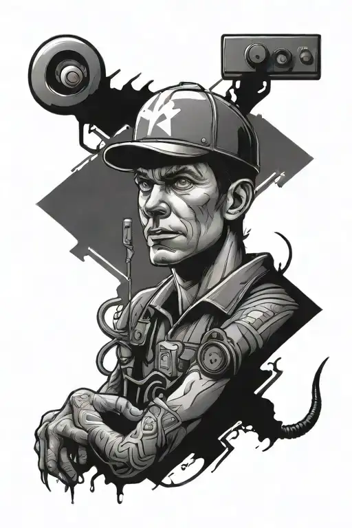 electrician tattoo design idea