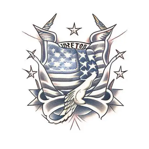 freedom tattoo design idea