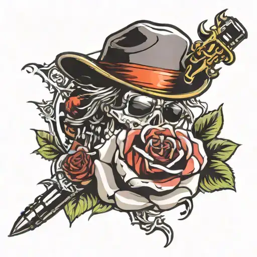 guns n roses tattoo design idea