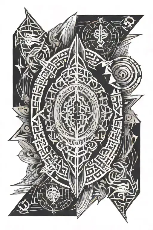 berserk brand of sacrifice tattoo design idea