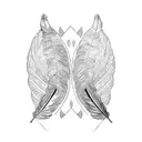 eagle feather tattoo design idea