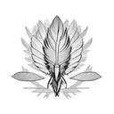 eagle feather tattoo design idea