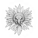 eagle feather tattoo design idea