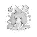 Broccoli burning man  tattoo design idea