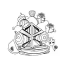 book press tattoo design idea