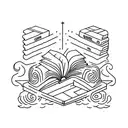 book press tattoo design idea