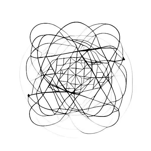 minimalist geometry with partially overlapping circle, square, and triangle from left to right tattoo design idea