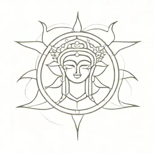 Sanatan Dharma Lord tattoo design idea