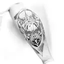 random arm sleeve tattoo design idea