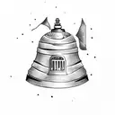 liberty bell tattoo design idea