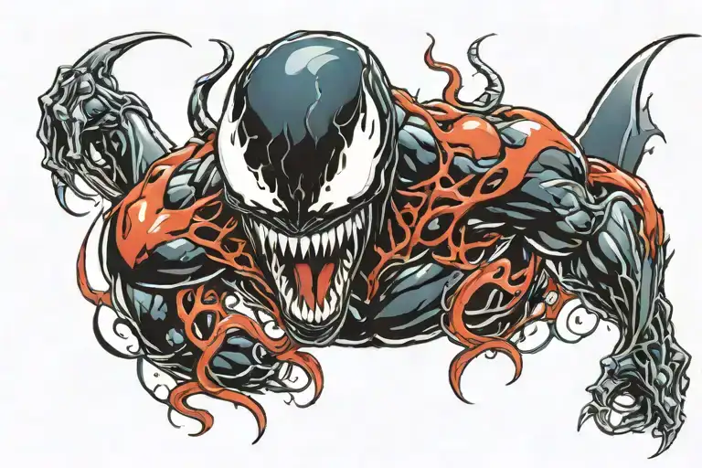 Marvel venom tattoo design idea