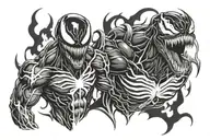 Marvel venom tattoo design idea