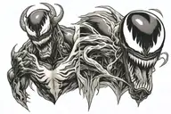 Marvel venom tattoo design idea