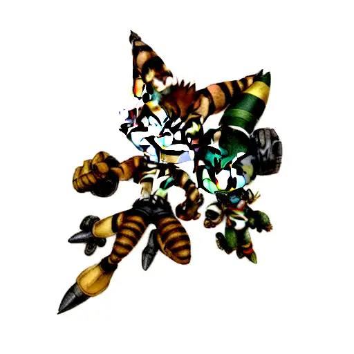 ratchet and clank tattoo design idea